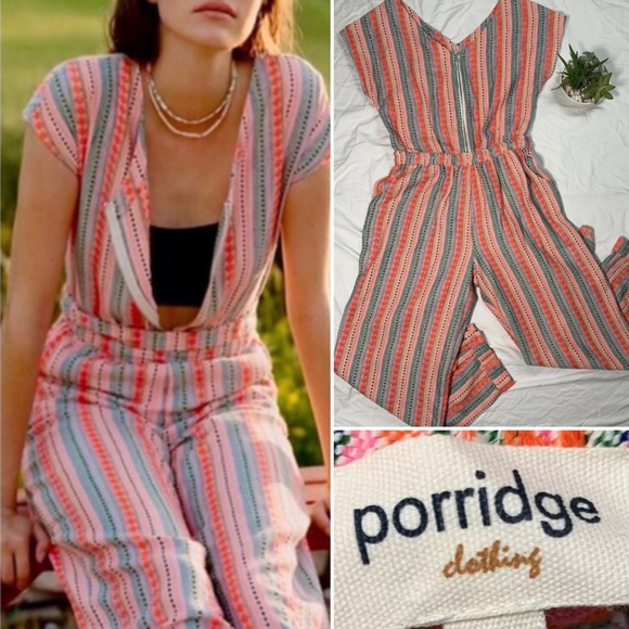 Anthropologie Pants - Porridge Clothing Anthro Alida Zip woven Jumpsuit